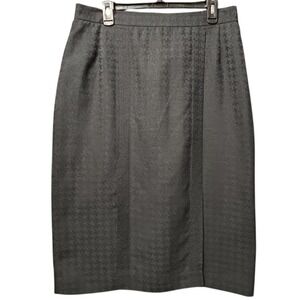 Lilli Ann Collection Black Pleated Midi Length Skirt Women's Vintage-L-Union